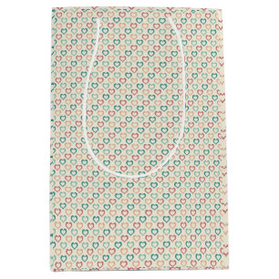 Retro checks medium gift bag