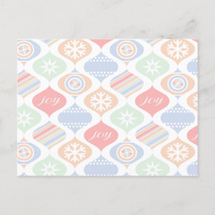 Retro Cheer Holiday Postcard