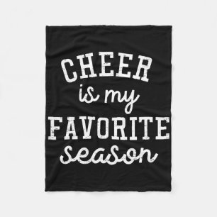 Retro Cheer Is My Favourite Season Cheerleading Co Fleece Blanket