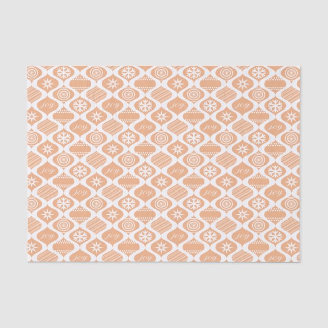 Retro Cheer (Orange Cheer) Tissue Paper (Front)