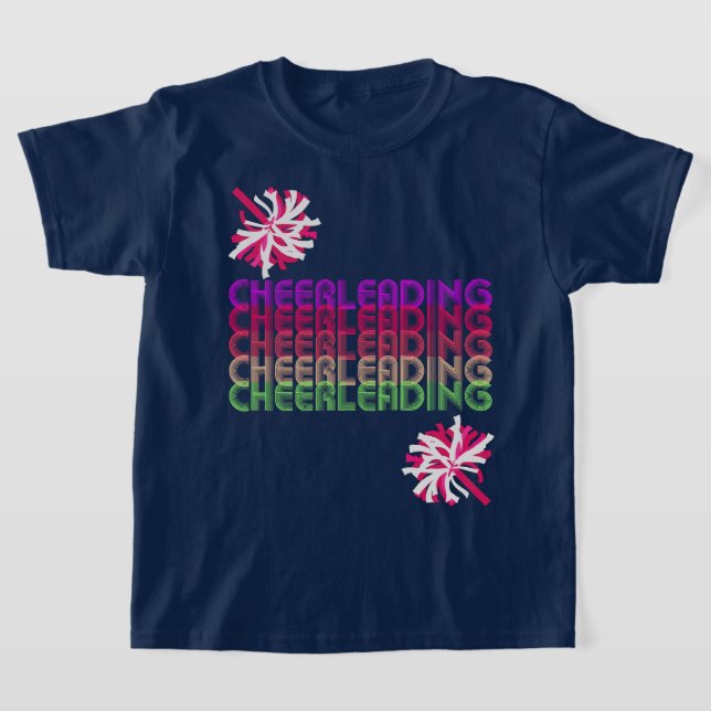 Retro Cheerleading T-Shirt (Laydown)