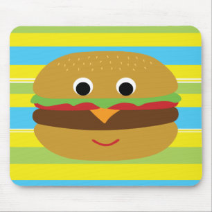 Retro Cheeseburger Mouse Pad