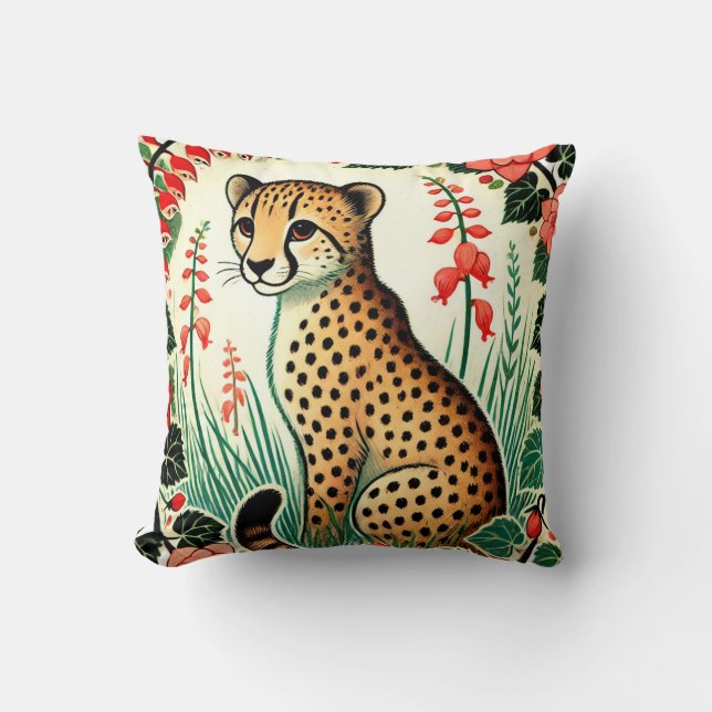 Retro Cheetah                                      Cushion (Front)