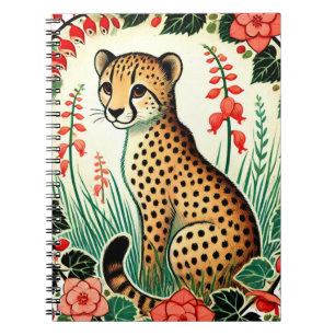 Retro Cheetah Notebook