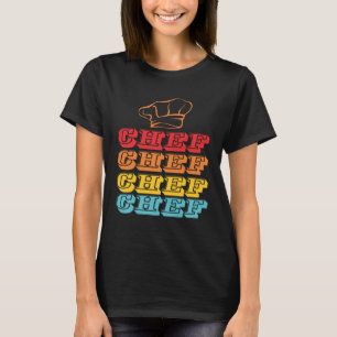 Retro Chef Cooking Cook Culinary Food T-Shirt