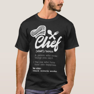 Retro Chef Definition Cooking Guru Chief Cook 1 T-Shirt