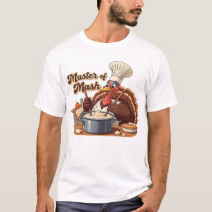 Retro Chef Turkey Thanksgiving Classic T-Shirt.png T-Shirt