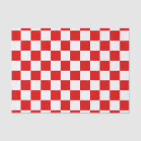 Retro Chequerboard Chequered Board Red Christmas 