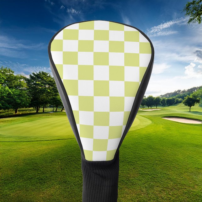 Retro Chequerboard Golf Head Cover (Creator Uploaded)
