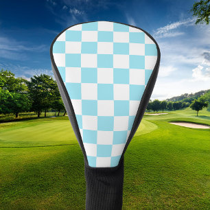 Retro Chequerboard Golf Head Cover