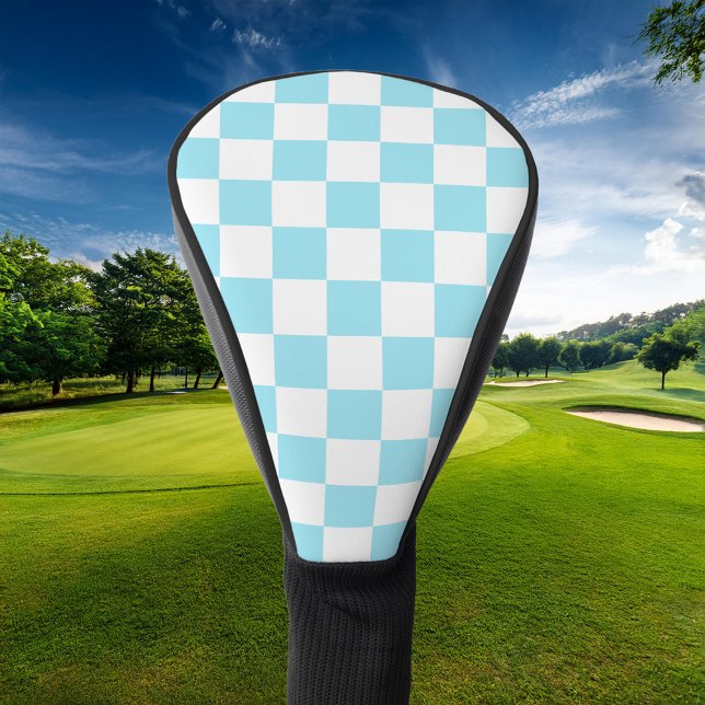 Retro Chequerboard Golf Head Cover (Creator Uploaded)