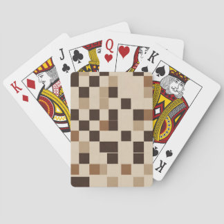 Retro Chequerboard Grid Playing Card Design