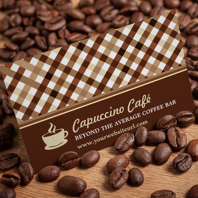 Retro Chequered Coffee Bar Loyalty (Creator Uploaded)