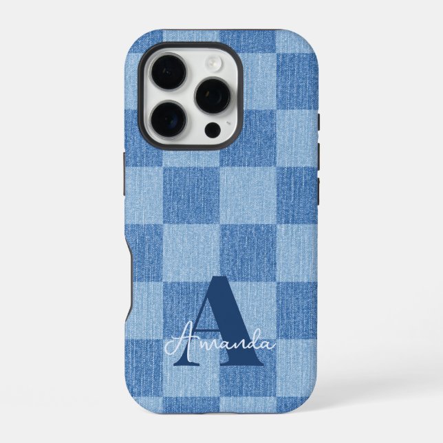 Retro Chequered Fade iPhone Case (Back)