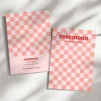  Retro Chequered Jewellry Card Red