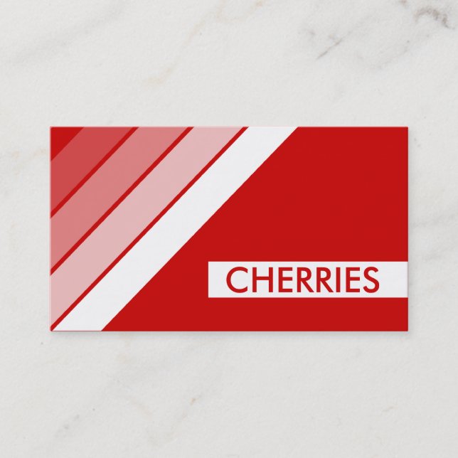 retro CHERRIES Business Card (Front)