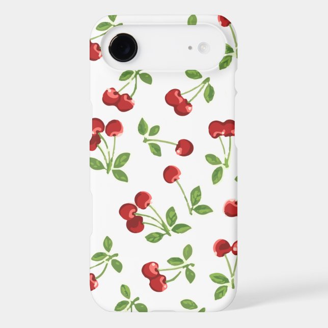 Retro Cherries Case-Mate iPhone Case (Back)