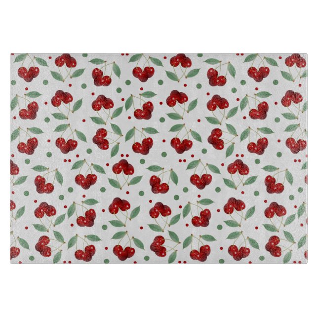 Retro Cherries  Cutting Board (Front)