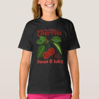 Retro Cherries Fruit Commercial Graphic Art Style