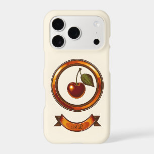 Retro Cherry Badge iPhone Case 70s Cherry