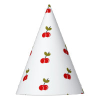 Retro Cherry Berry 1st Birthday Red and green