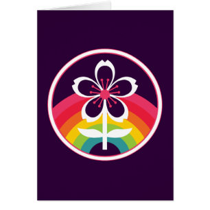 retro cherry blossom