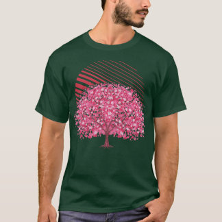 Retro Cherry Blossom Japan Flower Japanese Cherry T-Shirt