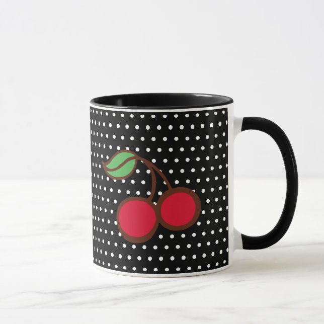 Retro Cherry Coffee Mug (Right)