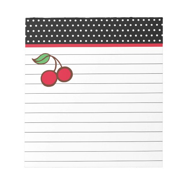 Retro Cherry Notepad (Front)