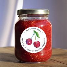 Retro Cherry Packaging Jar Decoration Kitchen Gift