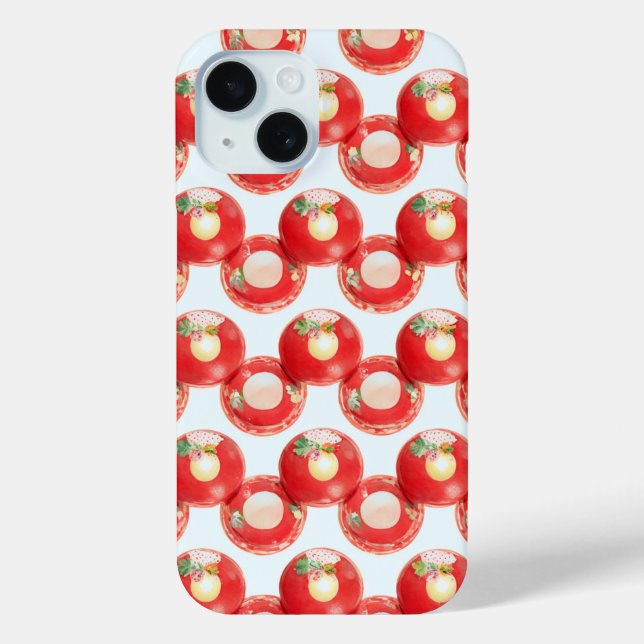 Retro Cherry Pie Phone Case (Back)