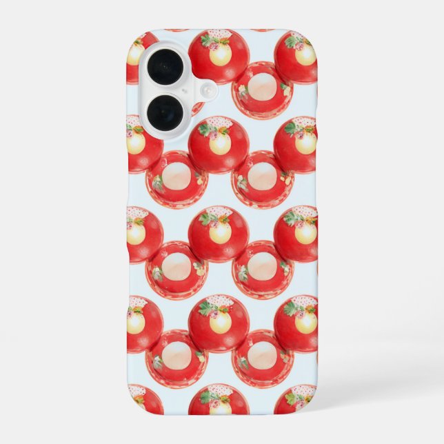 Retro Cherry Pie Phone Case (Back)