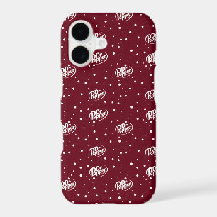 Retro Cherry Soda Pattern Burgundy Red Polka Dot