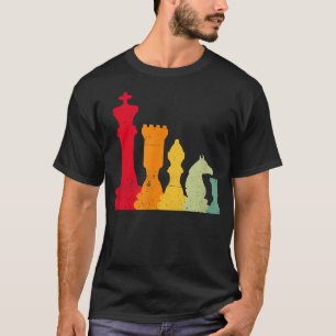 Retro Chess Board Games Card Games Dice Game Night T-Shirt