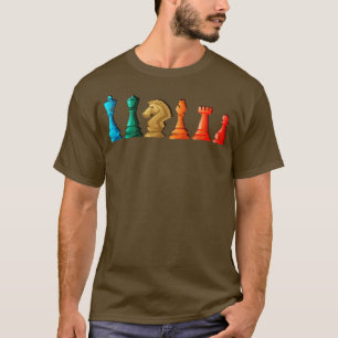 Retro Chess Figures Board Game Chess T-Shirt