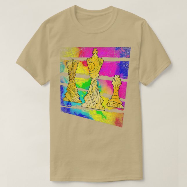 Retro Chess  T-Shirt (Design Front)