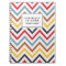 Retro Chevron Pattern Personalised Notebook