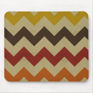 Retro chevron zigzag stripes zig zag pattern chic mouse pad