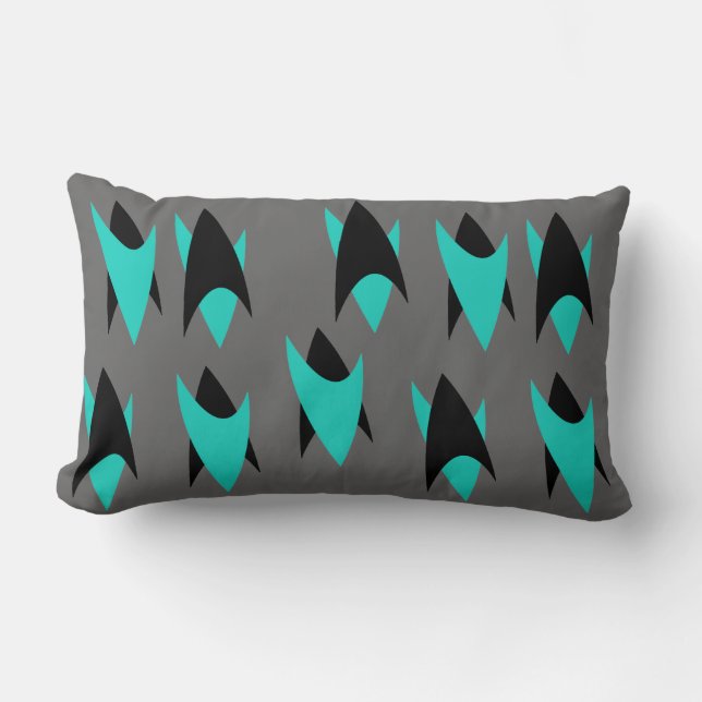 Retro Chevrons Lumbar Cushion (Front)