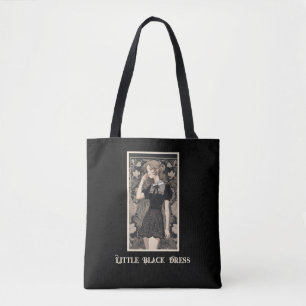 Retro Chic LBD Little Black Dress Tote Bag