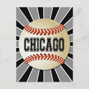 RETRO CHICAGO BASEBALL POSTCARD