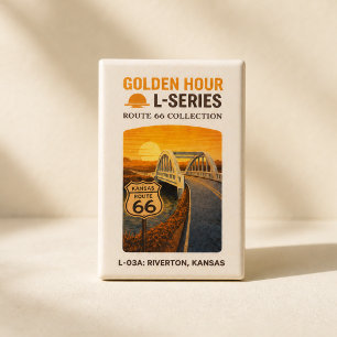 Retro Chicago Illinois Route 66 Start Landmark