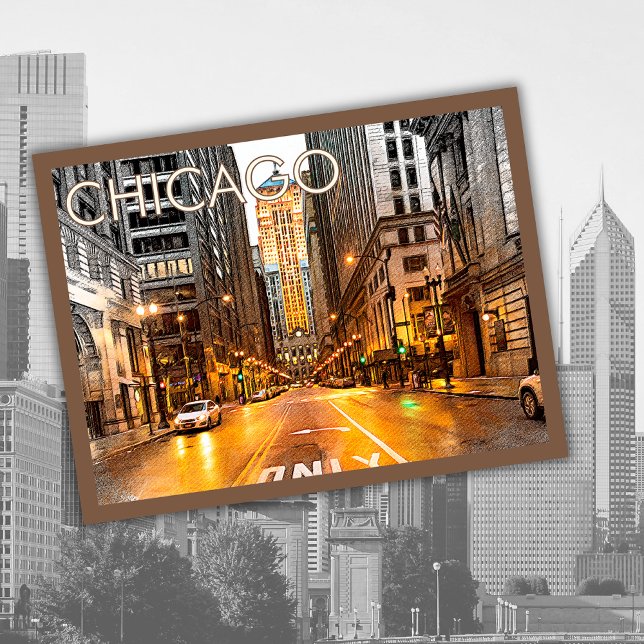 Retro Chicago USA America Illinois Travel  Holiday Postcard (Creator Uploaded)