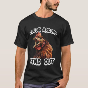 Retro Chicken Holder T Vintage Farm Outfit Funny C T-Shirt