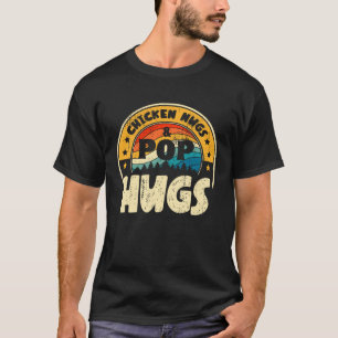 Retro Chicken Nugs Nuggets Foodies Pop Hugs T-Shirt
