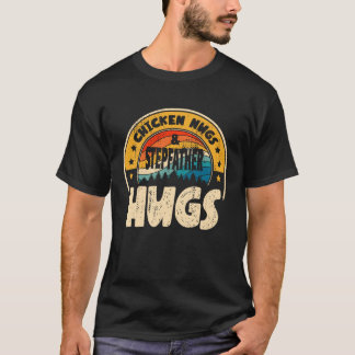 Retro Chicken Nugs Nuggets Foodies  Stepfather Hug T-Shirt
