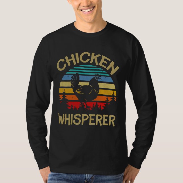 Retro Chicken Whisperer Hen   T-Shirt (Front)