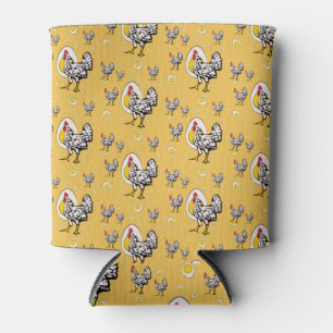 Retro Chickens Can Cooler