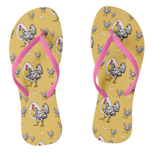 Retro Chickens Jandals