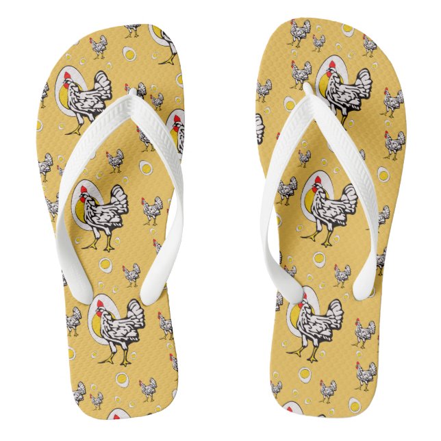 Retro Chickens Jandals (Footbed)